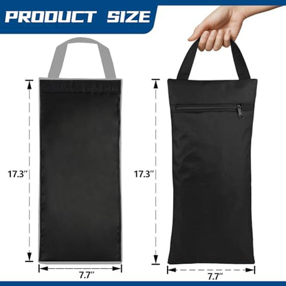 Unfilled Sandbag with Dual Compartment for Yoga 2 Pack Not Include Fillers - color: Black
