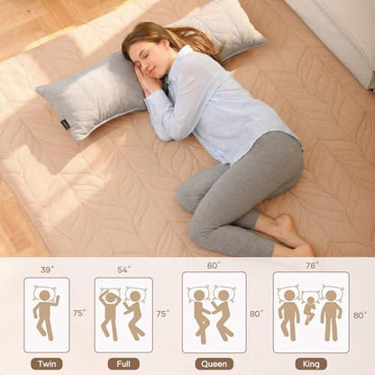 ZonLi Japanese Floor Mattress Futon Mattress Full Size 6 Inch Thick - color: Coffee, size: Full (75"L x 54"W x 6"Th)