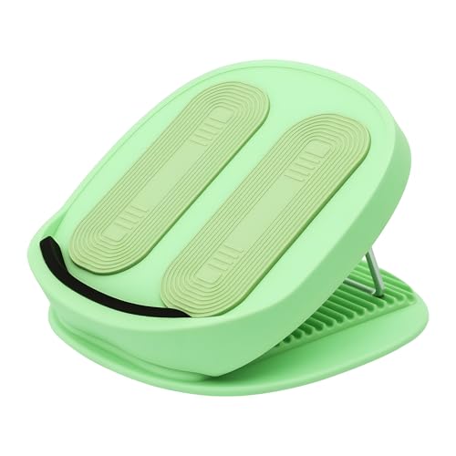 Adjustable Calf Stretcher Slant Board, 15-Level Incline for Ankle Rehab | Lightweight ankle stretch board for shin splints & Achilles tendonitis, home gym travel rehab - color: Green