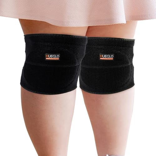 HUEGLO Dance Volleyball Knee Pads for Women Plus Size Soft Cushion,XXL - color: Black, size: XX-Large