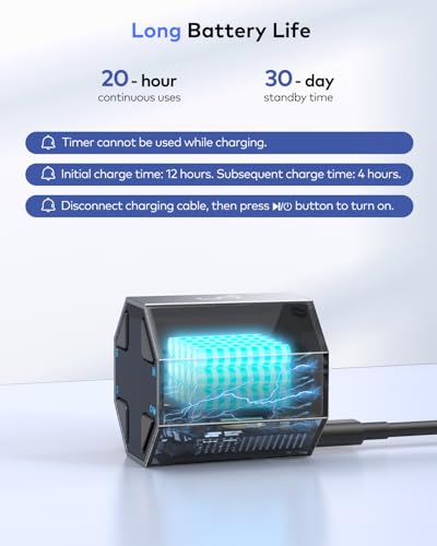 Ticktime T8 Pomodoro Timer Cube for Focus, Study, Work, Task, ADHD, Kitchen - color: Gray