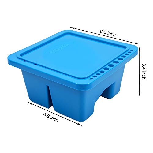 MyLifeUNIT Paint Brush Cleaner, Paint Brush Holder and Organizers for Acrylic, Watercolor, and Water-Based Paints (Blue) - color: Blue