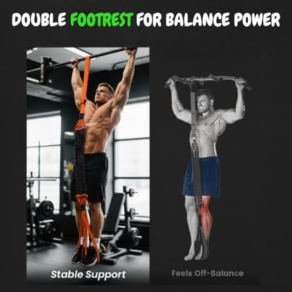 Pull Up Assistance Bands with Handles, Foot & Knee Straps, Bag for Home Gym