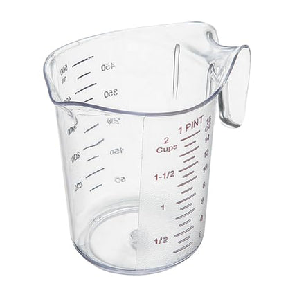 Restaurantware Clear Plastic Pt (Cups) Measuring Cup, 5.3 x 3.8 x 5 In - size: 5.25" × 3.75" × 5.00"
