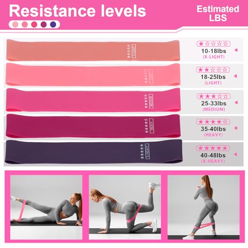 Home Pilates Essentials Kit for Women, Pilates Kit for Home Workouts, Pilates Equipment with Figure 8 Resistance Band, 14" Magic Circle, Yoga Ring, Pilates Accessories Set for Starter Workout