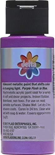 Delta Creative Ceramcoat Acrylic Paint, 2 oz, Flash Metallic Purple - color: Flash Metallic Purple
