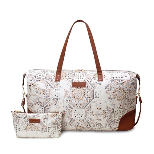 Jadyn Luna Women's Weekender Bag and Travel Duffel, Large 37 Liter Capacity - color: Mosiac, size: Large