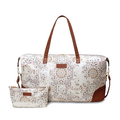 Jadyn Luna Women's Weekender Bag and Travel Duffel, Large 37 Liter Capacity - color: Mosiac, size: Large
