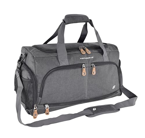 Ultimate Gym Bag 2.0: The Durable Crowdsource Designed Duffel Bag with 10 Optimal Compartments Including Water Resistant Pouch - color: Charcoal, size: Medium (20")