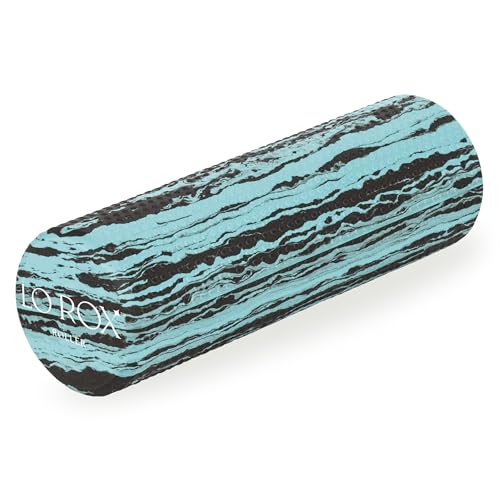 OPTP Lo Rox Travel-Size Foam Roller – Moderately Firm, Round, 12" x 4"