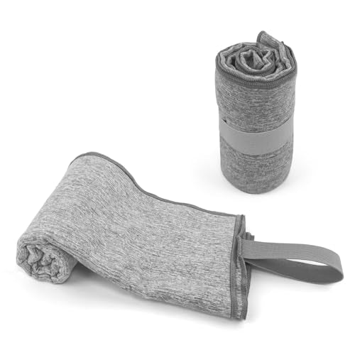 2 Pack Microfiber Camping Towel Quick Dry Lightweight Travel Body Face Beach Hiking Backpacking Swimming Pool Towel(Grey, 2 Pack S(15.5X31 Inch) - color: Grey, size: 2 Pack S(15.5X30 Inch