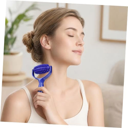 OUNONA Handheld Massage Stick Roller for Deep Tissue Muscle Relief Portable Abs PVC Body Massager Suitable for Neck, Back, Legs, for Yoga Enthusiasts and Sedentary Individuals
