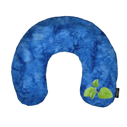 Mother Earth Pillows Large Triggerpoint Flax Pillow for Neck and Shoulder Relief (Blue Print - Relieve Herbal Blend) - color: Blue Print - Relieve Herbal Blend