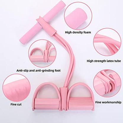 Yoga Mat Set for Beginners,Yoga Mat with Carrying Strap,Yoga Blocks 2 Pack with Yoga Strap,Yoga Ball,Ankle Puller,11-Piece Yoga Kits and Sets for Beginners,Yoga Starter Kit for Women Men - color: Pink
