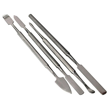 HTS 154P1 4 Pc Stainless Steel Spatula Wax & Clay Sculpting Tool Set - size: 154P1 4 Pc Spatula Set