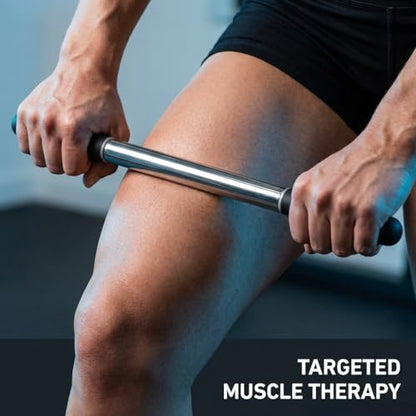 17.5”Muscle Roller Massage Roller Stick for Myofascial Release - color: Black