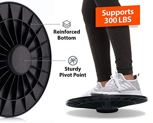 URBNFit Standing Desk Balance Board – Balancing Board for Under Desk- Exercise Balance Stability Trainer, Helps Increase Strength and Flexibility, Full Body Exercise - Office Wobble Boards – 15 Inch