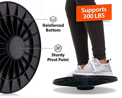 URBNFit Standing Desk Balance Board – Balancing Board for Under Desk- Exercise Balance Stability Trainer, Helps Increase Strength and Flexibility, Full Body Exercise - Office Wobble Boards – 15 Inch