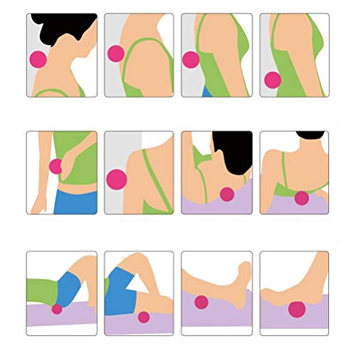 Peanut Massage Ball - After Exercise Fascia Ball Set Training Deep Tissue Massage Ball Kit Lacrosse Ball Muscle Roller for Acupressure Plantar Fasciitis Reflexology Massage