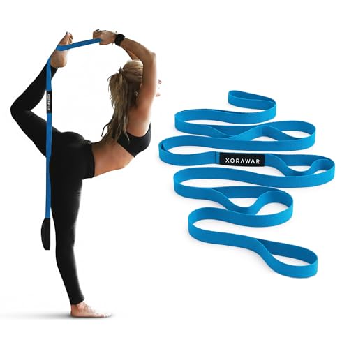Yoga Blocks 2 Pack | Stretch Straps with Loops | Knee Cushions for Kneeling 2 Packs | Pilates Starter Kit for Women,Pilates Equipment Set, Home Workout Equipment for Women