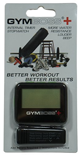 Gymboss Plus Interval Timer and Stopwatch - Black/Green Softcoat - color: Black / Green
