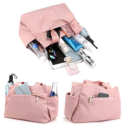 Women Tote Bag Multi-pocket Handbag for Work Daily Use | Water Repellent Shoulder Bag with Adjustable Strap