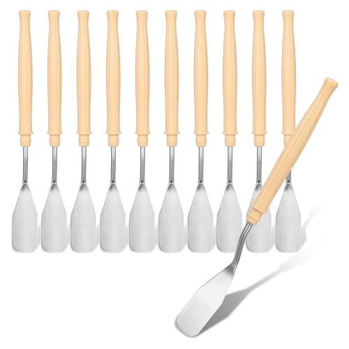 LALAFINA 48Pcs Palette Knife Set Stainless Steel Paint Spatula Pallet Knives Cake Decorating for Color Mixing, Oil, Canvas, Acrylic Painting