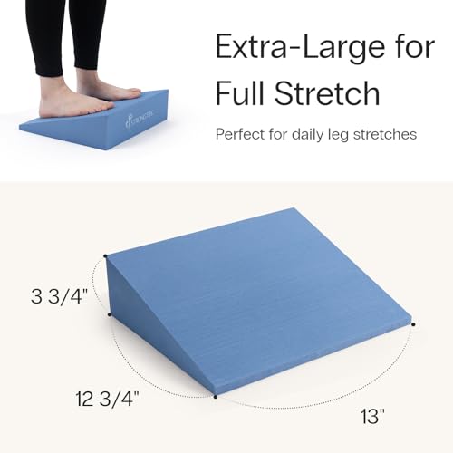 StrongTek Yoga Wedge Blocks, XL Foam, 16.5°, 13 x 12.75 x 3.75 in, 2-Pack