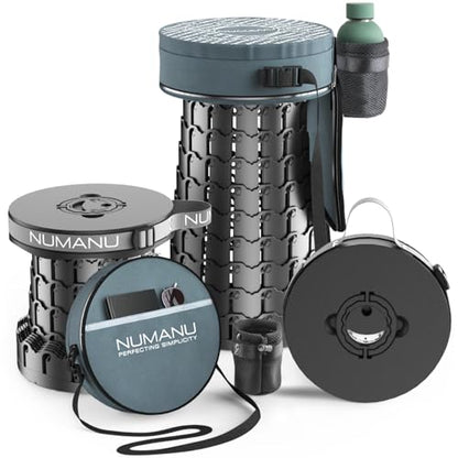 NUMANU XXL Round Collapsible Stool, 3-in-1 Cushion + Bag, 1000 lb Max Cap. - size: XXL Round (Stool & 3IN1 Carry Bag)