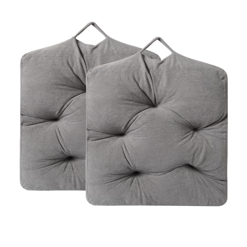 Floor Pillow for Adults, Large Sitting & Meditation Cushion - color: Dark Gray, Square