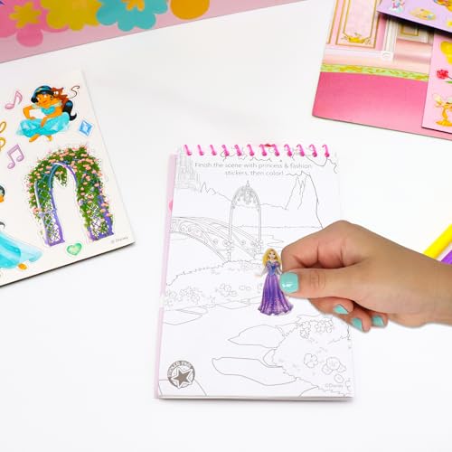 Disney Princess Activity Tote – Ultimate Princess Adventure Bag with Coloring Books, Stickers, Crayons & Games – Travel-Friendly Art Set for Girls Ages 3+ – Great Gift for Creative Play | Travel-friendly creative bag with crayons and games. Officially lic