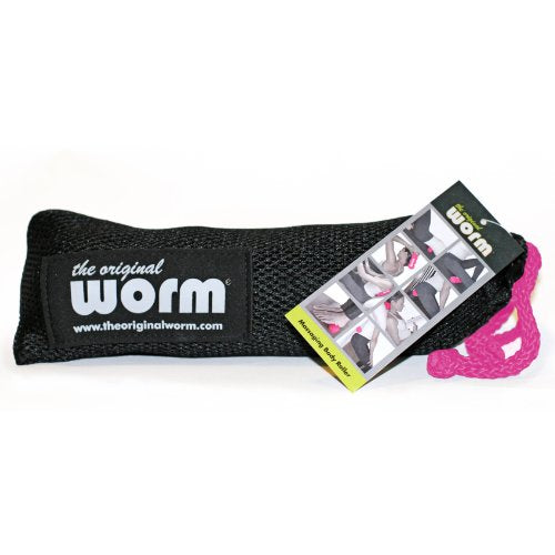 The Original Worm-Combines Massage Balls & Foam Roller for Neck, feet, Back, Shins, Calves, hips, Glutes. Portable. Great Travel Roller for Plane and car. Easy to use. - color: Pink, size: Small-6.3