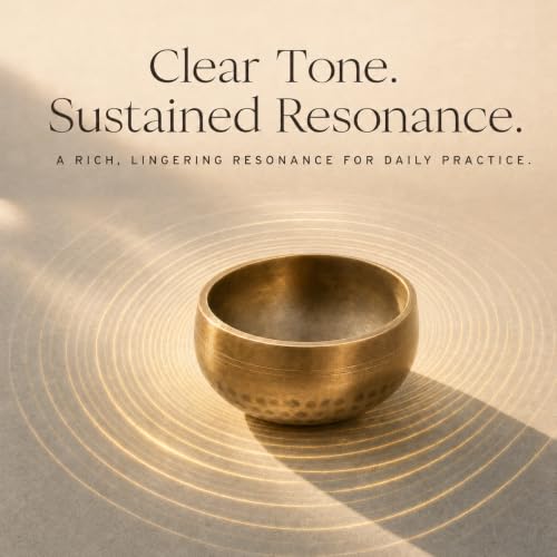 Handcrafted Tibetan Singing Bowl Set – 3.5” Sound Bowl for Meditation, Sound Healing & Yoga – Healing Instrument with Wooden Striker & Cushion – Authentic Hand-Hammered in Nepal
