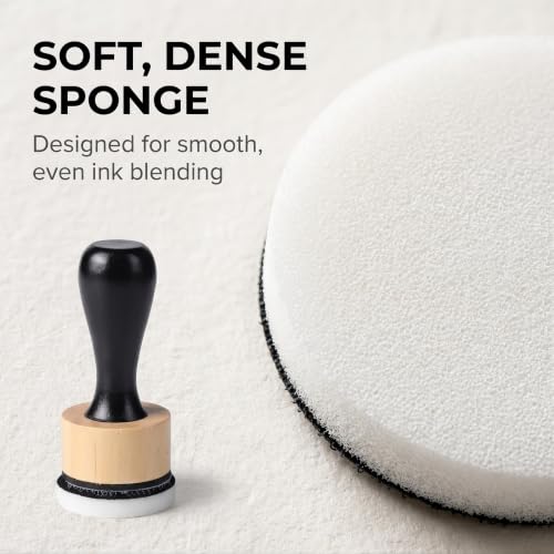 Brown Blending Tool,Art Supplies for Distressing Blending and More Control of Ink Placement Compact No More Inky Fingers,Mini Round Ink Blending Tool,Versatile Inking Tools Drawing,Art Blenders