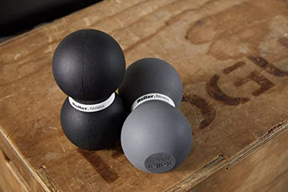 Fitness Infinity Roller, Peanut Foam Massage Ball, Large 8-Inch Double Exercise Roller (Gray - Standard) - style: Gray - Standard