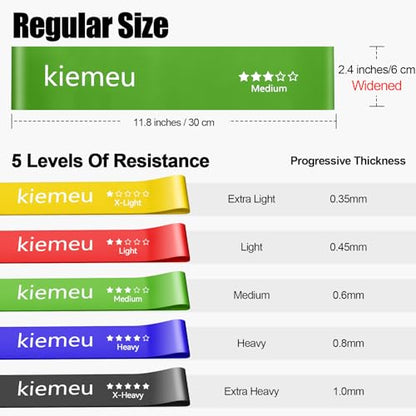 Latex Mini Loop Resistance Bands for Working Out Legs, 6 cm Wide Version | Elastic Stretch Bands For Exercise Loop Bands, Rubber Exercise Bands For Physical Therapy And Rehab