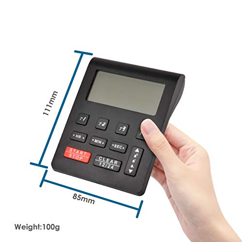 (Black) Runleader RL-HM205 Digital Countdown/Count-up Timer