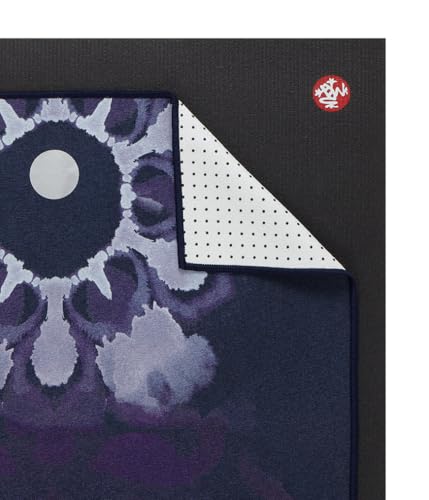 Manduka Yogitoes Hot Yoga Mat Towel - 79" | Moisture Activated Grip | Patented Silicone Nubs | Highly Absorbent, Durable & Easy Care | Made from Recycled Materials | 79 x 24 Inches | Chakra Residence