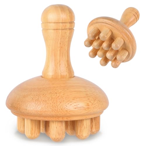 KintKita Wood Therapy Massage Tools, Anti Cellulite Massager Body Scraping Lymphatic Drainage Massager,Trigger Point Wood Therapy Gua Sha Tool for Body Sculpting,Back, Legs, Full Body Use - style: Wooden Massager