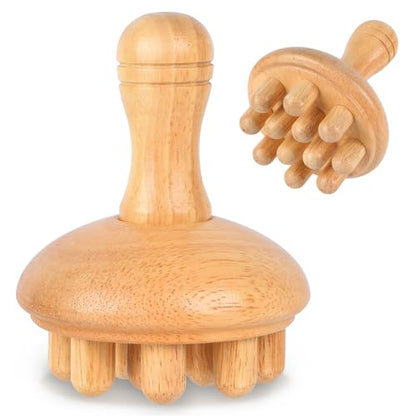 KintKita Wood Therapy Massage Tools, Anti Cellulite Massager Body Scraping Lymphatic Drainage Massager,Trigger Point Wood Therapy Gua Sha Tool for Body Sculpting,Back, Legs, Full Body Use - style: Wooden Massager