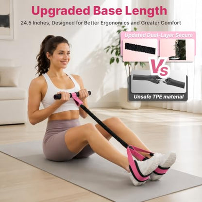 Pedal Resistance Band with Handles,Multifunctional Exercise Bands