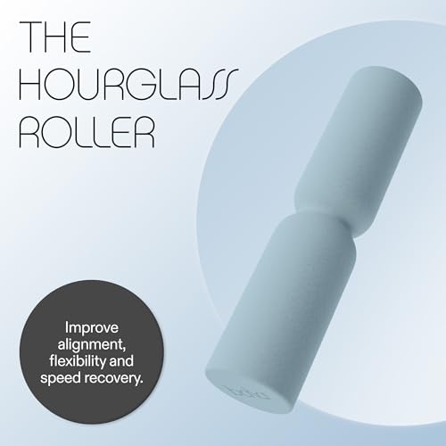 Bala Hourglass Foam Roller (Sea) - Soft Density Back Roller Foam for Physical Therapy, Deep Tissue Muscle Massage, Flexibility & Stretching - Workout Roller for Yoga, Neck, Back & Legs Exercise