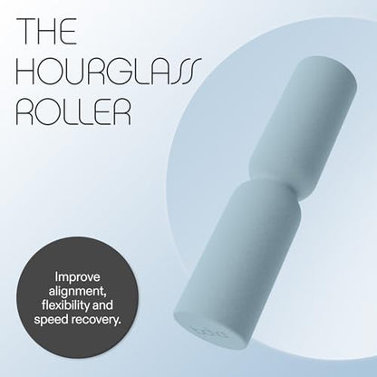 Bala Hourglass Foam Roller (Sea) - Soft Density Back Roller Foam for Physical Therapy, Deep Tissue Muscle Massage, Flexibility & Stretching - Workout Roller for Yoga, Neck, Back & Legs Exercise