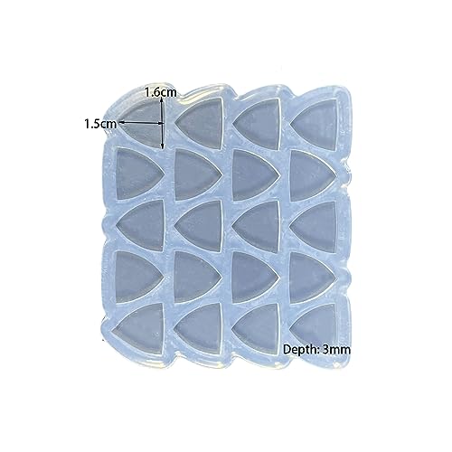 Mini Guitar Pickup Shape Earring Molds Small Resin Mold Clear Silicone Mold for DIY Earrings, Ear Studs, Pendant, Jewelry Making Crafts, Chocolate Cake Mold - color: Mini guitar pickup shape