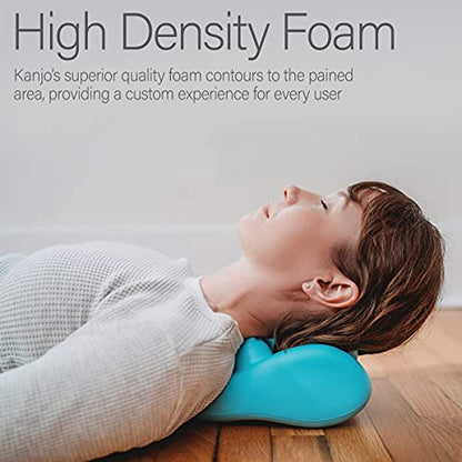 Kanjo Acupressure Neck Pain Relief Cushion | Cervical Traction Device & Acupressure Cushion for Muscle Tension & Relaxation | Helps Relieve Neck & Shoulder Pain | Blue - style: Original Neck Cushion - Blue