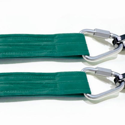 6.6ft 2m Aerial Loops Aerial Straps Ropes Aerial Acrobatics Body Loop Trapeze Circus Apparatuses Equipment Yoga Straps 1 pairs - color: Dark Green