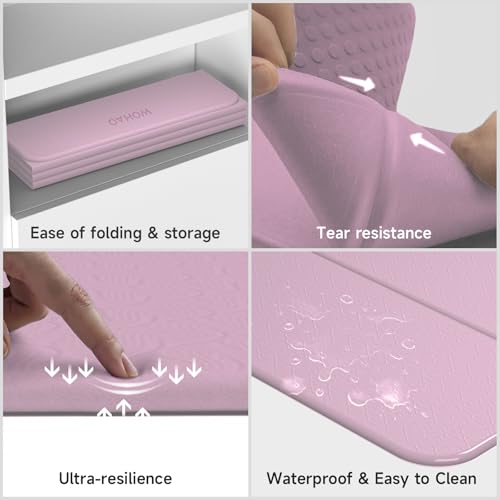 7-Fold Yoga Mat 74"x31" - color: Taro Purple