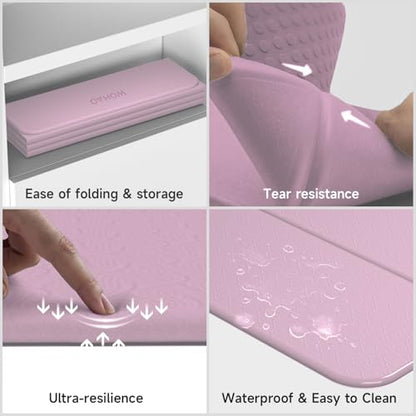 7-Fold Yoga Mat 74"x31" - color: Taro Purple