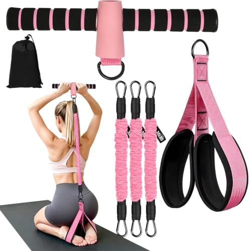 Upgraded Pedal Resistance Band with Handle | 3 x 35 Lbs Resistance Bands for Core, Arm, Legs, Waist, Body Strength