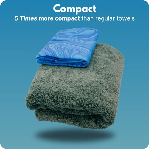 ECCOSOPHY Microfiber Beach Towel - Quick Dry, Sand Free and Oversized 71x35 - color: A - Laguna